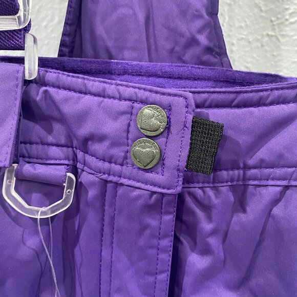 Weatherproof 32 degrees, kids winter ski/snow pants size XS 5/6 in purple NWT. - Picture 4 of 9
